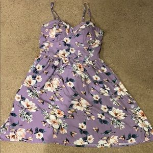 Lavender floral dress
